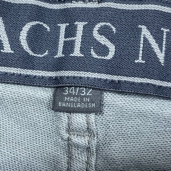 Jachs NY Mens Gray Slim-Fit Pants Size 34/32 With Stretchy Fabric a1096 - Picture 2 of 6